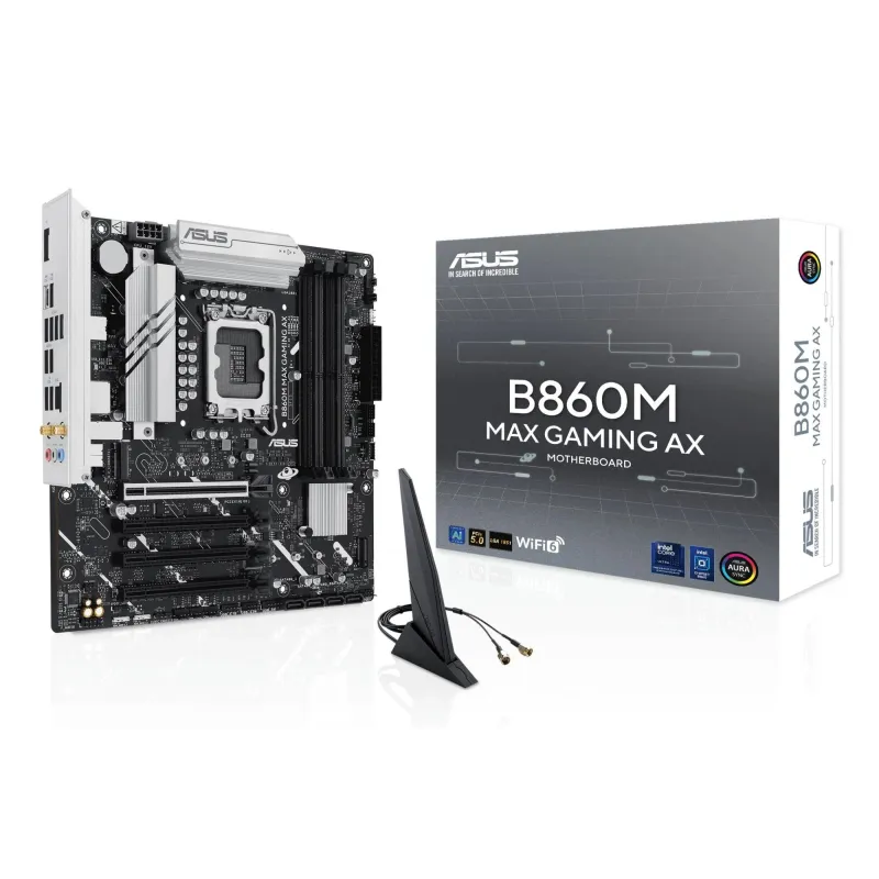 Mainboard-ASUS-Intel B860 Express-LGA1851-Micro-ATX-Memory DDR5-Memory slots 4-B860MMAXGAMINGAX