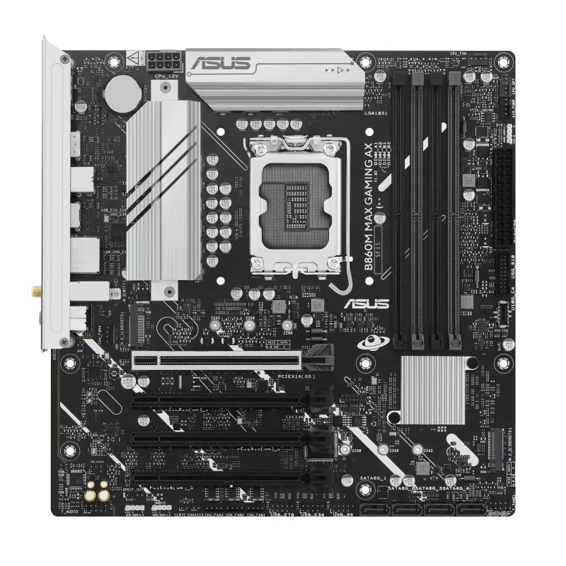 Mainboard-ASUS-Intel B860 Express-LGA1851-Micro-ATX-Memory DDR5-Memory slots 4-B860MMAXGAMINGAX