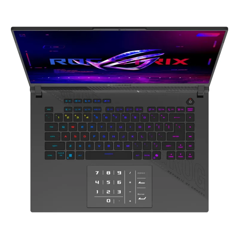 Notebook-ASUS-ROG Strix-G16 ,2025,-G614FR-S5022W-CPU Ryzen 9-9955HX-2500 MHz-16-2560x1600-RAM 16GB-DDR5-5600 MHz-SSD 1TB-NVIDIA