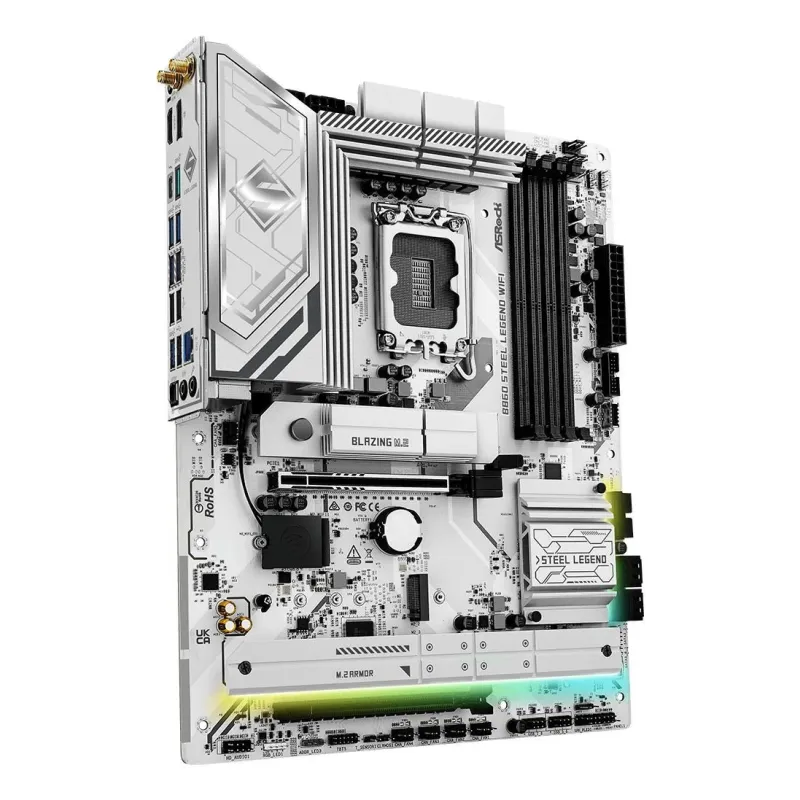 Mainboard-ASROCK-Intel B860 Express-LGA1851-ATX-Memory DDR5-Memory slots 4-1xPCI-Express 4.0 16x-1xPCI-Express 5.0
