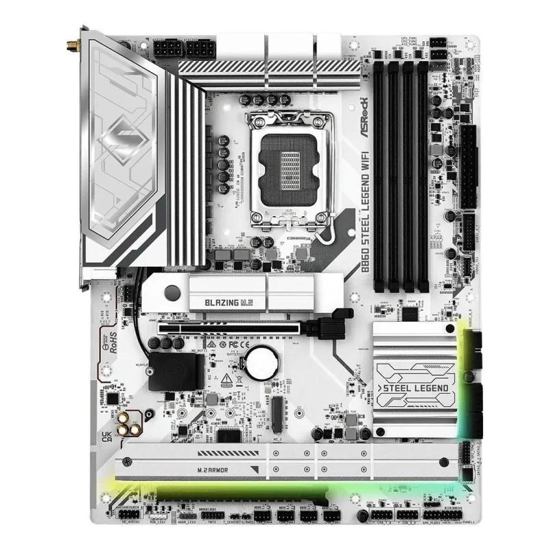 Mainboard-ASROCK-Intel B860 Express-LGA1851-ATX-Memory DDR5-Memory slots 4-1xPCI-Express 4.0 16x-1xPCI-Express 5.0
