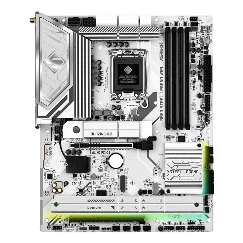 Mainboard-ASROCK-Intel B860 Express-LGA1851-ATX-Memory DDR5-Memory slots 4-1xPCI-Express 4.0 16x-1xPCI-Express 5.0