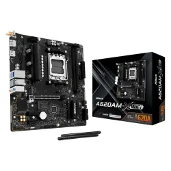Mainboard-ASROCK-AMD A620-Socket AM5-micro ATX-RAM DDR5-SDRAM-2xSlots-Wi-Fi Yes-Bluetooth Yes-1xNumber of M.2 ,M,