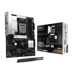 Mainboard-ASROCK-AMD B850-Socket AM5-ATX-RAM DDR5-SDRAM-4xSlots-Wi-Fi Yes-Bluetooth Yes-B850ROCKWIFI7