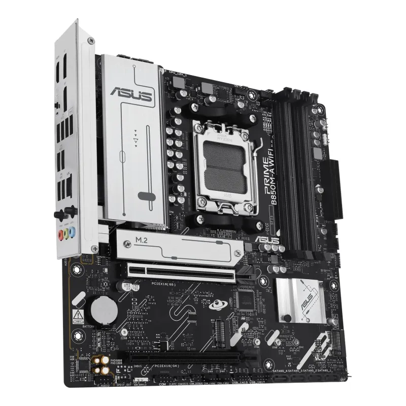 Mainboard-ASUS-AMD B850-SAM5-Micro-ATX-Memory DDR5-Memory slots 4-1xPCI-Express 4.0 16x-1xPCI-Express 5.0