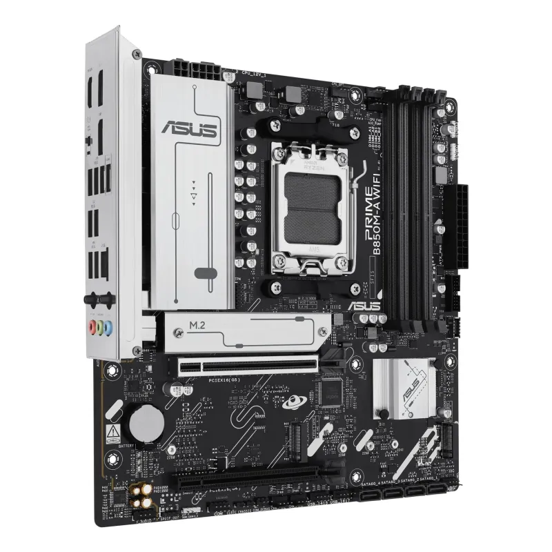 Mainboard-ASUS-AMD B850-SAM5-Micro-ATX-Memory DDR5-Memory slots 4-1xPCI-Express 4.0 16x-1xPCI-Express 5.0