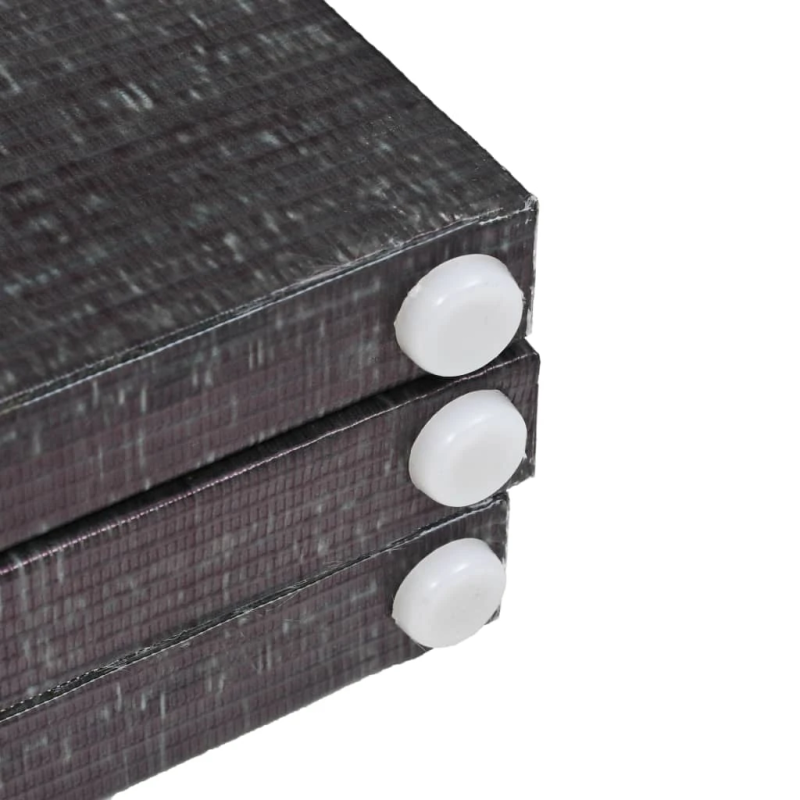 vidaXL istabas aizslietnis, 160x170 cm, saliekams, melns ar baltu