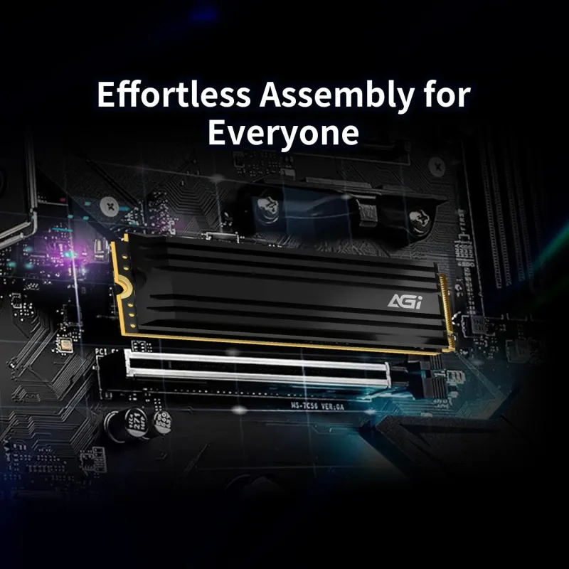 SSD-AGI-750xTBW rating-MTBF 2000000 h-Read speed 7400 MB-s-Write speed 5200 MB-s-NVMe Yes-PCI Express 4.0-M.2-1000