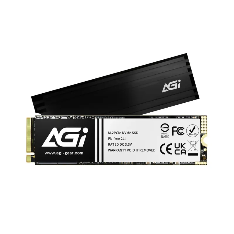 SSD-AGI-750xTBW rating-MTBF 2000000 h-Read speed 7400 MB-s-Write speed 5200 MB-s-NVMe Yes-PCI Express 4.0-M.2-1000