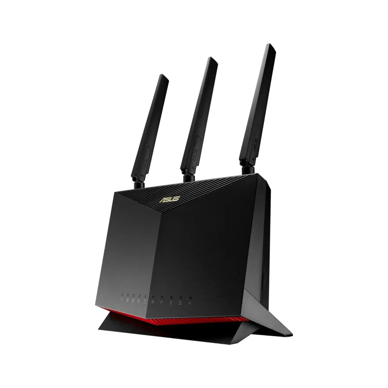 Wireless Router-ASUS-Wireless Router-2600 Mbps-Wi-Fi 5-USB 2.0-1 WAN-4x10-100-1000M-Number of antennas 4-4G-AC86U