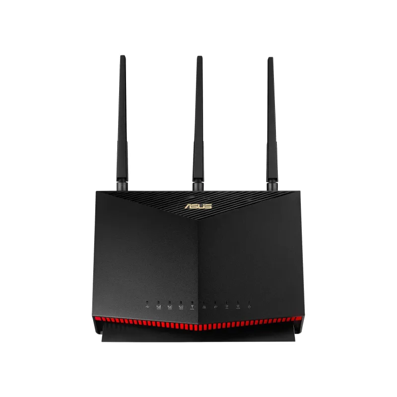 Wireless Router-ASUS-Wireless Router-2600 Mbps-Wi-Fi 5-USB 2.0-1 WAN-4x10-100-1000M-Number of antennas 4-4G-AC86U