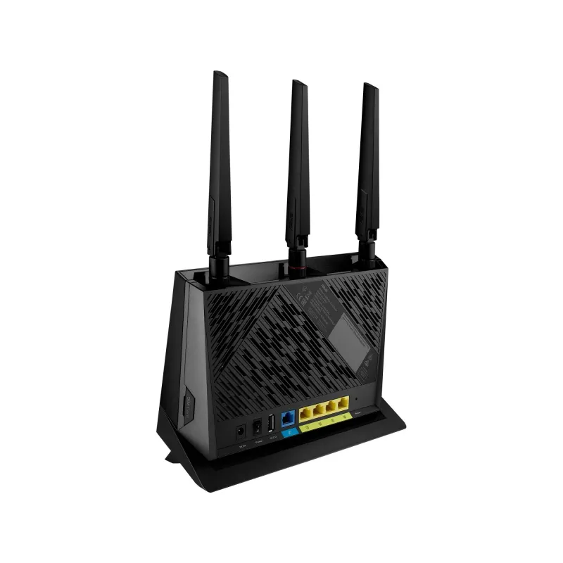 Wireless Router-ASUS-Wireless Router-2600 Mbps-Wi-Fi 5-USB 2.0-1 WAN-4x10-100-1000M-Number of antennas 4-4G-AC86U