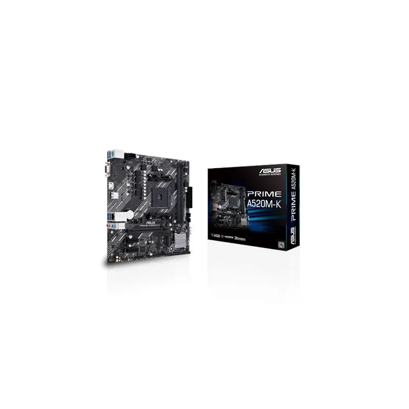 Mainboard-ASUS-AMD A520-SAM4-MicroATX-2xPCI-Express 3.0 1x-1xPCI-Express 3.0 16x-1xM.2-Memory DDR4-Memory slots 2-1x15pin