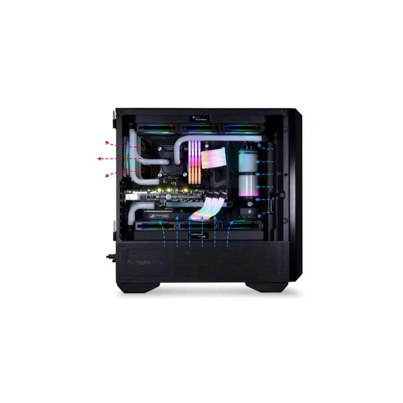 Case-LIAN LI-LANCOOL III-MidiTower-Case product features Transparent panel-ATX-EATX-MicroATX-MiniITX-Colour Black-G99.LAN3RX.00
