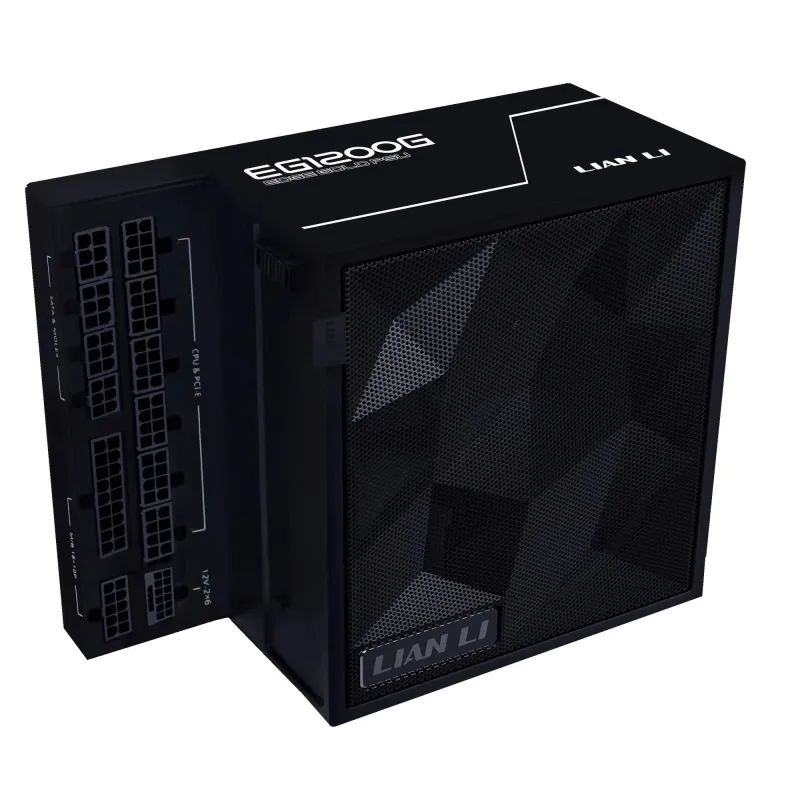 Power Supply-LIAN LI-EDGE GOLD 1200-1200 Watts-Efficiency 80 PLUS GOLD-PFC Active-G9P.EG1200G.BH00.EU