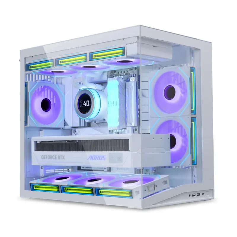 Case-LIAN LI-ATX-micro ATX-Mini-ITX-White-Mini Tower-O11D MINI V2 Flow-G99.O11DMIV2W.00