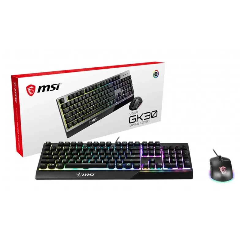 Keyboard +mouse-vigor gk30 combo us msi