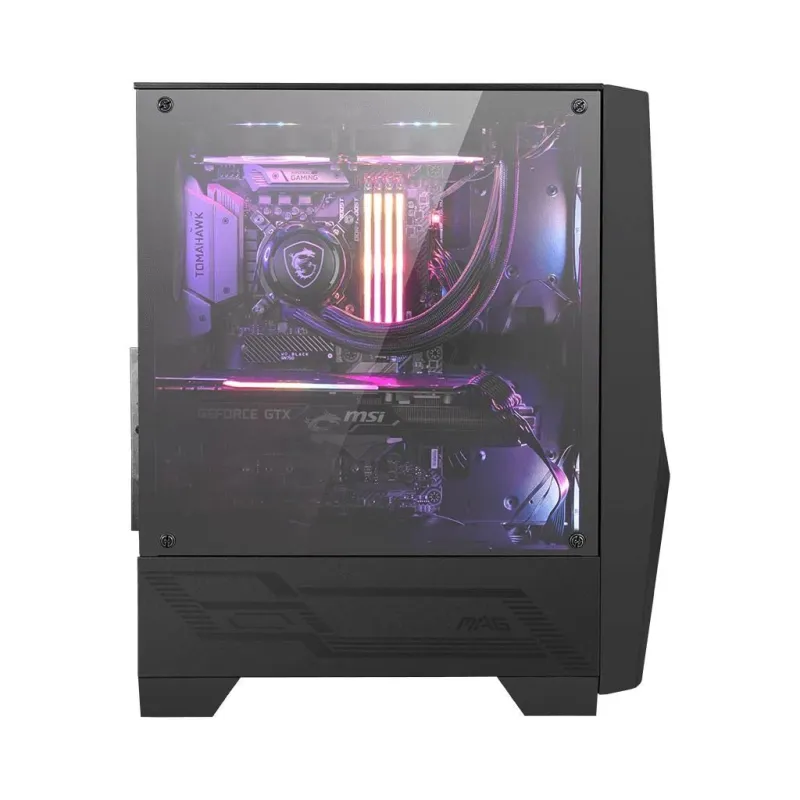 Case-MSI-MAG Forge 100R-MidiTower-Not included-ATX-MicroATX-MiniITX-Colour Black-MAGFORGE100R