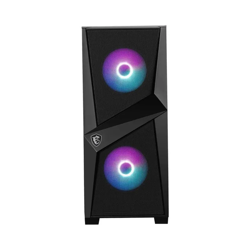 Case-MSI-MAG Forge 100R-MidiTower-Not included-ATX-MicroATX-MiniITX-Colour Black-MAGFORGE100R
