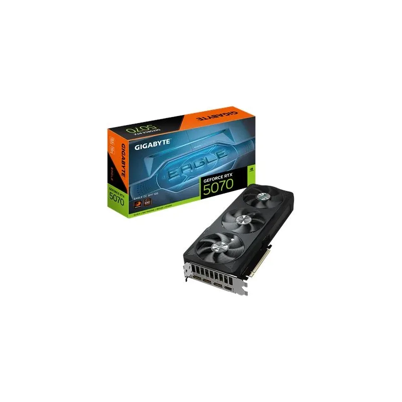 Graphics Card-GIGABYTE-NVIDIA GeForce RTX 5070-12 GB-GDDR7-192 bit-PCIE 5.0 16x-GPU 2587 MHz-Triple slot