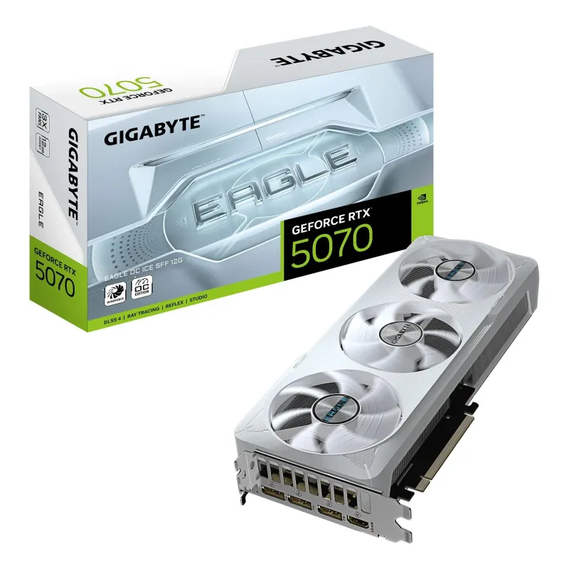 Graphics Card-GIGABYTE-NVIDIA GeForce RTX 5070-12 GB-GDDR7-192 bit-PCIE 5.0 16x-GPU 2587 MHz-Triple slot