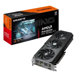 Graphics Card-GIGABYTE-AMD Radeon RX 9060 XT-16 GB-GDDR6-128 bit-PCIE 5.0 16x-Triple slot Fansink-GV-R9060XTGAMINGOC-16GD