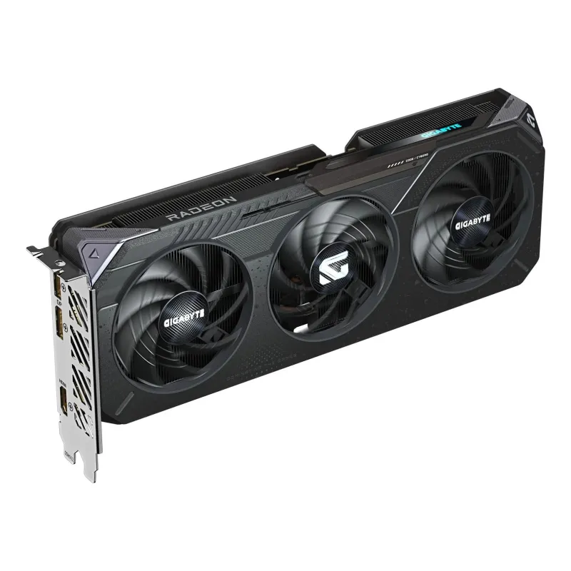 Graphics Card-GIGABYTE-AMD Radeon RX 9060 XT-16 GB-GDDR6-128 bit-PCIE 5.0 16x-Triple slot Fansink-GV-R9060XTGAMINGOC-16GD