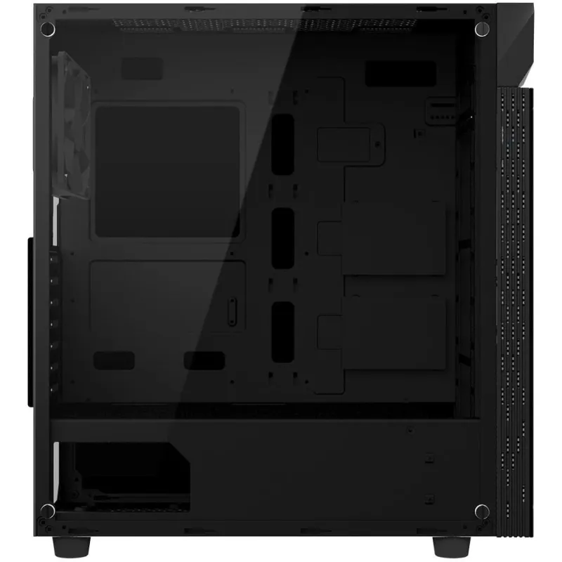 Case-GIGABYTE-C200 GLASS-MidiTower-Not included-ATX-MicroATX-MiniITX-Colour Black-GB-C200G