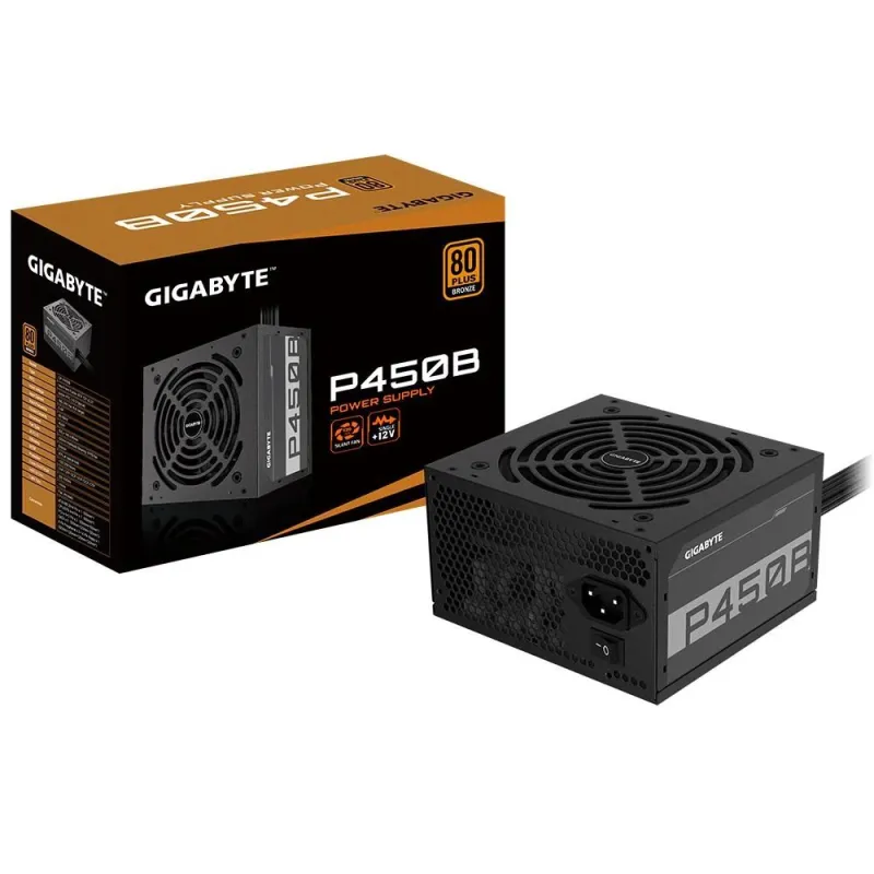Power Supply-GIGABYTE-P450B-450 Watts-Efficiency 80 PLUS BRONZE-GP-P450B