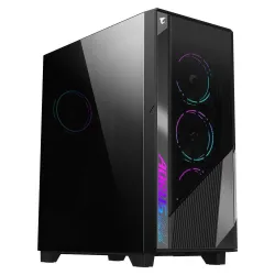 Case-GIGABYTE-AORUS C500 GLASS-MidiTower-Not included-ATX-EATX-MicroATX-MiniITX-Colour Black-AC500G