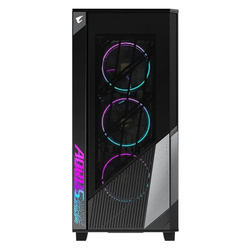 Case-GIGABYTE-AORUS C500 GLASS-MidiTower-Not included-ATX-EATX-MicroATX-MiniITX-Colour Black-AC500G