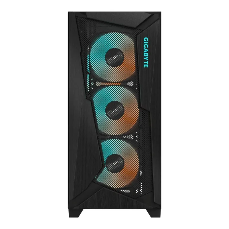 Case-GIGABYTE-C301G V2 BLACK-MidiTower-Case product features Transparent panel-Not included-ATX-EATX-MicroATX-MiniITX-Colour