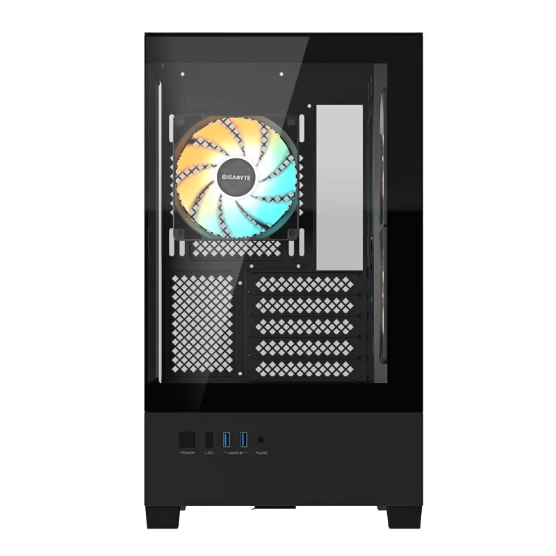 Case-GIGABYTE-C201 PANORAMIC-MidiTower-Case product features Rackmountable-Removeable HDD basket-Transparent panel-Not