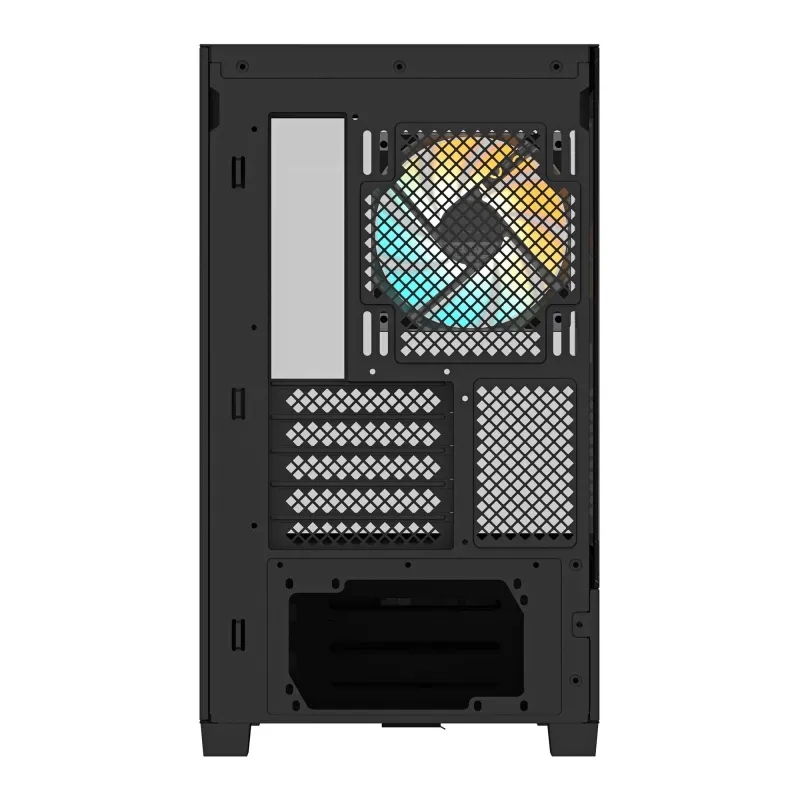 Case-GIGABYTE-C201 PANORAMIC-MidiTower-Case product features Rackmountable-Removeable HDD basket-Transparent panel-Not