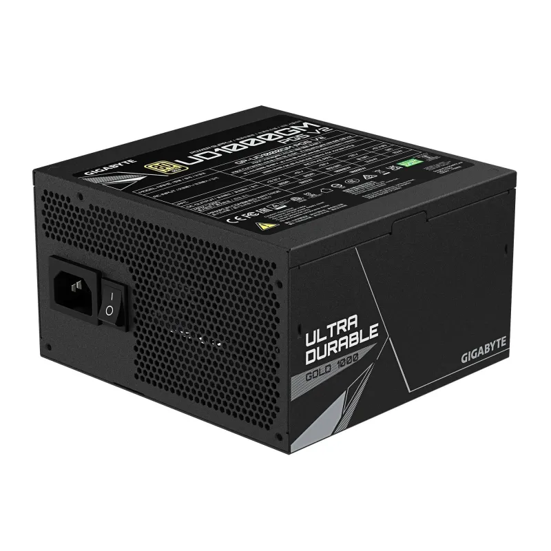 Power Supply-GIGABYTE-GP-UD1000GM-ATX 3.1-1000 Watts-Efficiency 80 PLUS GOLD-PFC Active-GP-UD1000GMPG5V2