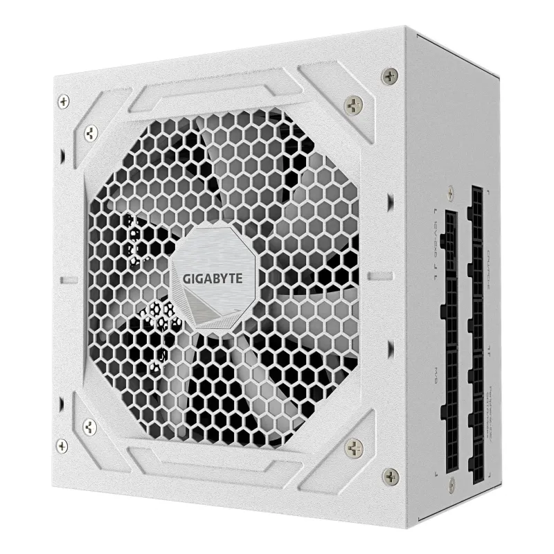 Power Supply-GIGABYTE-UD750GM PG5 ICE-ATX 3.1-750 Watts-Efficiency 80 PLUS GOLD-PFC Active-MTBF 100000 hours-GP-UD750GMPG5ICE