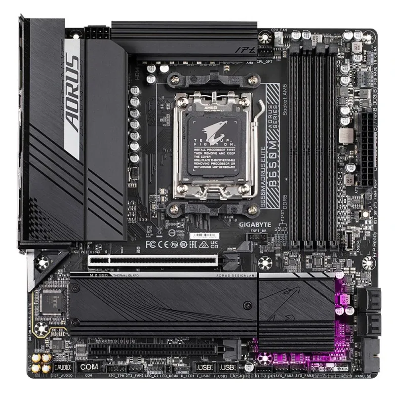 Mainboard-GIGABYTE-AMD B650-SAM5-Micro-ATX-Memory DDR5-Memory slots 4-B650MAORUSELITE1.3