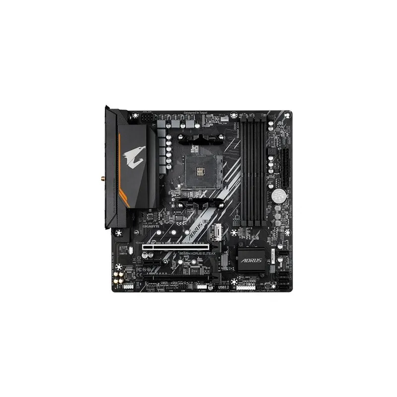 Mainboard-GIGABYTE-AMD B550-Socket AM4-micro ATX-RAM DDR4-SDRAM-4xSlots-Wi-Fi Yes-Bluetooth Yes-2xNumber of M.2 ,M, slots-B550M