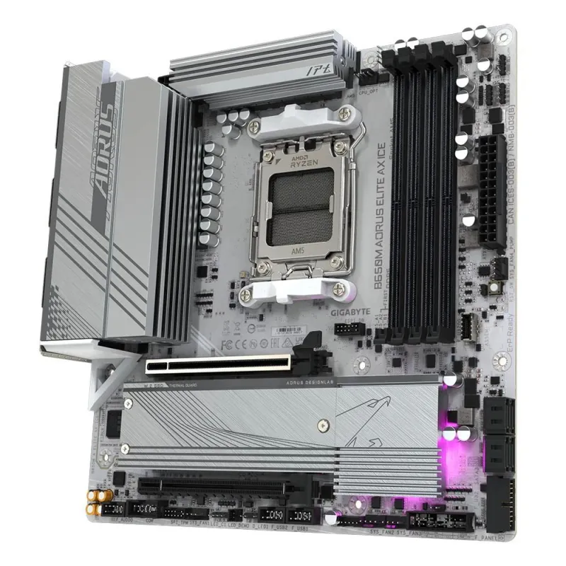 Mainboard-GIGABYTE-AMD B650-SAM5-Micro-ATX-Memory DDR5-Memory slots 4-B650MAELITEAXICE1.1