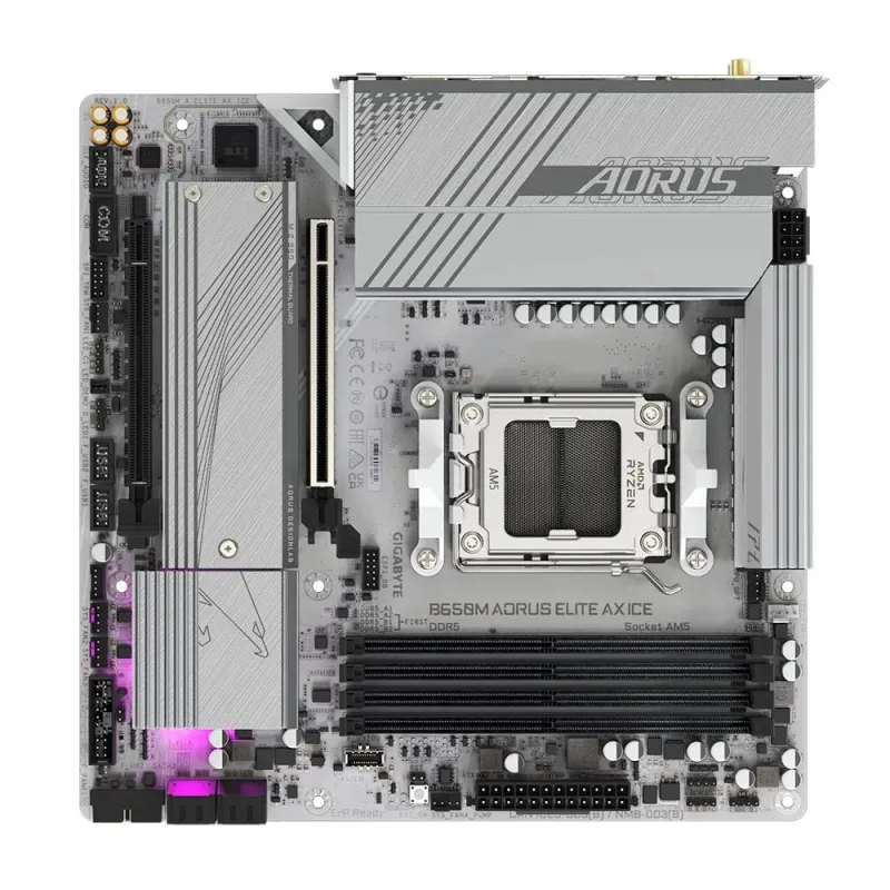 Mainboard-GIGABYTE-AMD B650-SAM5-Micro-ATX-Memory DDR5-Memory slots 4-B650MAELITEAXICE1.1