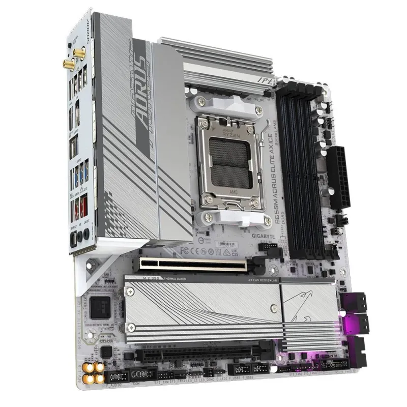 Mainboard-GIGABYTE-AMD B650-SAM5-Micro-ATX-Memory DDR5-Memory slots 4-B650MAELITEAXICE1.1
