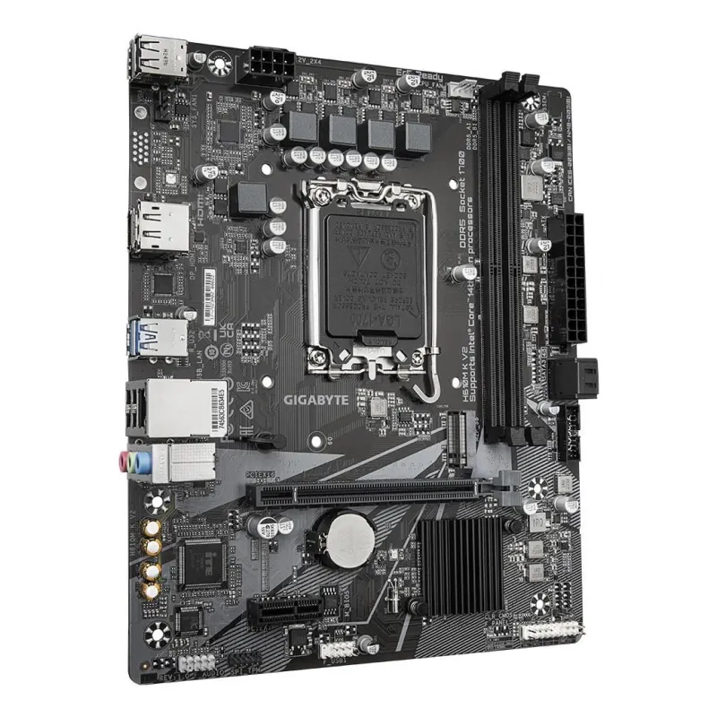 Mainboard-GIGABYTE-Intel H610-LGA1700-Micro-ATX-Memory DDR5-Memory slots 2-1xPCI-Express 3.0 1x-1xPCI-Express 4.0