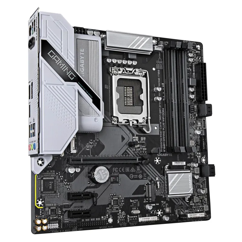 Mainboard-GIGABYTE-B760M GAMING PLUS WIFI DDR4 ,REV. 1.1,-Intel B760-LGA 1700-micro ATX-RAM DDR4-SDRAM-4xSlots-Wi-Fi