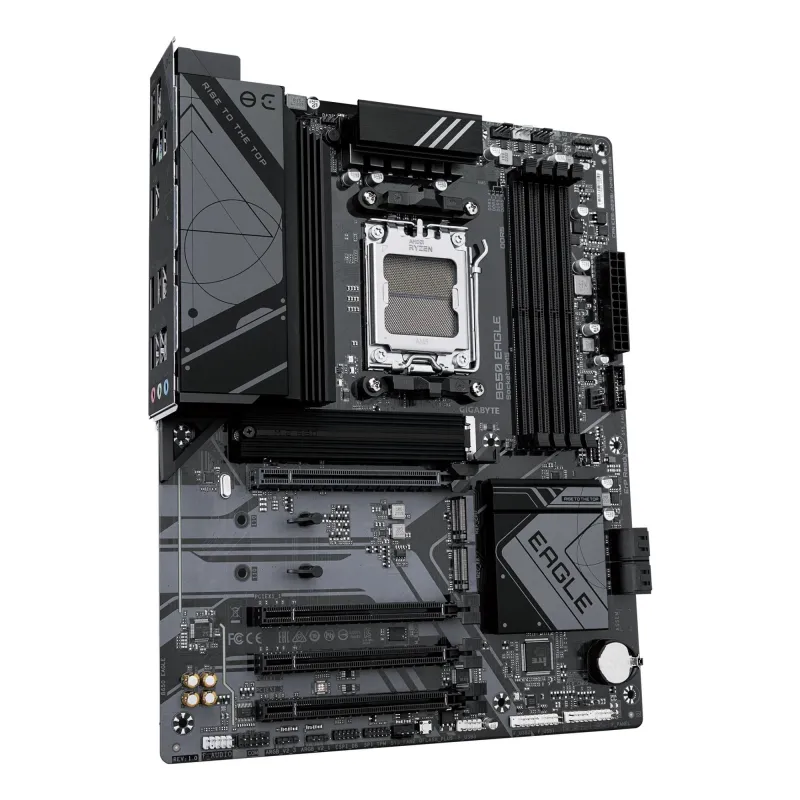 Mainboard-GIGABYTE-AMD B650-Socket AM5-ATX-RAM DDR5-SDRAM-4xSlots-3xNumber of M.2 ,M, slots-B650 EAGLE AX ,rev.