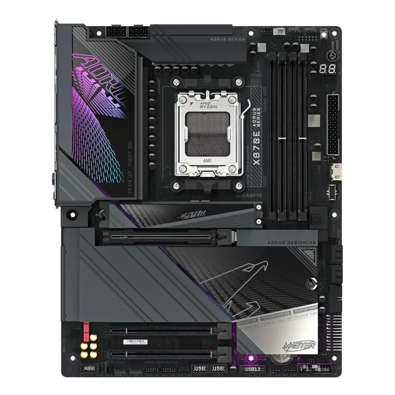 Mainboard-GIGABYTE-AMD X870E-SAM5-ATX-Memory DDR5-Memory slots 4-1xPCI-Express 3.0 4x-1xPCI-Express 4.0 4x -1xPCI-Express 5.0