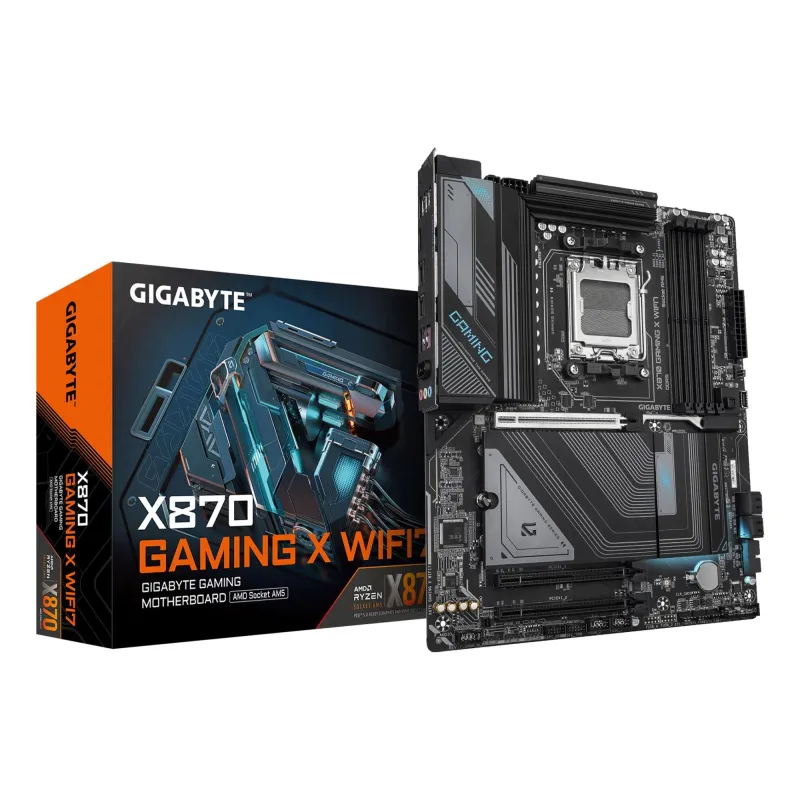 Mainboard-GIGABYTE-AMD X870-SAM5-ATX-Memory DDR5-Memory slots 4-2xPCI-Express 3.0 1x-1xPCI-Express 5.0 16x-3xM.2-1xHDMI-4xUSB