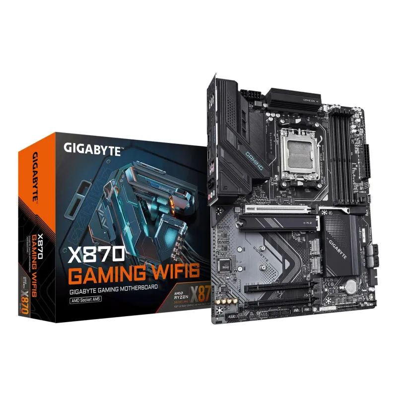 Mainboard-GIGABYTE-AMD X870-SAM5-ATX-Memory DDR5-Memory slots 4-3xPCI-Express