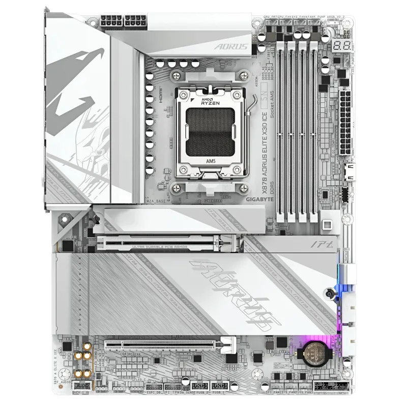 Mainboard-GIGABYTE-AMD X870-SAM5-ATX-Memory DDR5-Memory slots 4-X870AELITEXICE