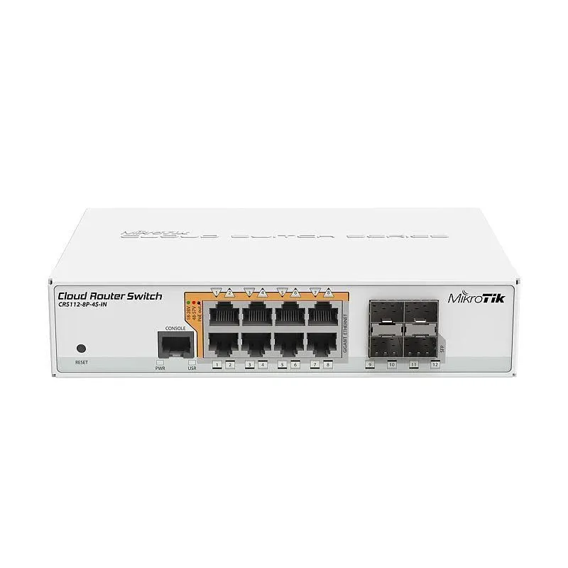 Net router-switch 8port 1000m-4sfp crs112-8p-4s-in mikrotik