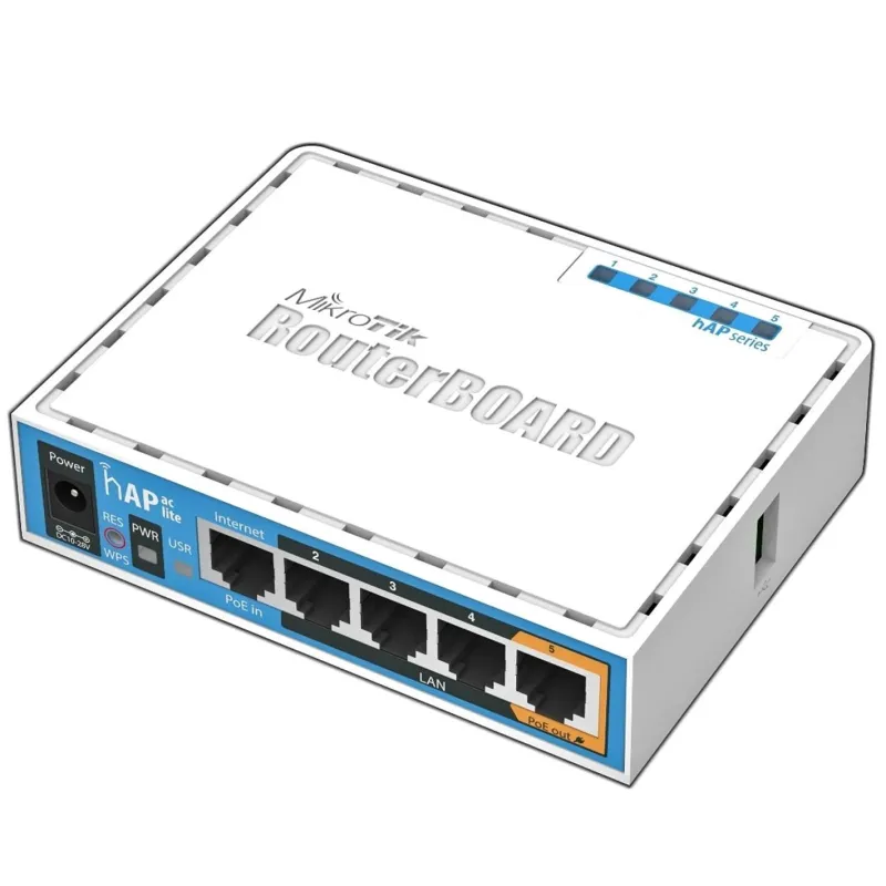 Access Point-MIKROTIK-IEEE 802.11b-IEEE 802.11g-IEEE 802.11n-IEEE 802.11ac-5x10Base-T - 100Base-TX-1xUSB 2.0-RB952UI-5AC2ND